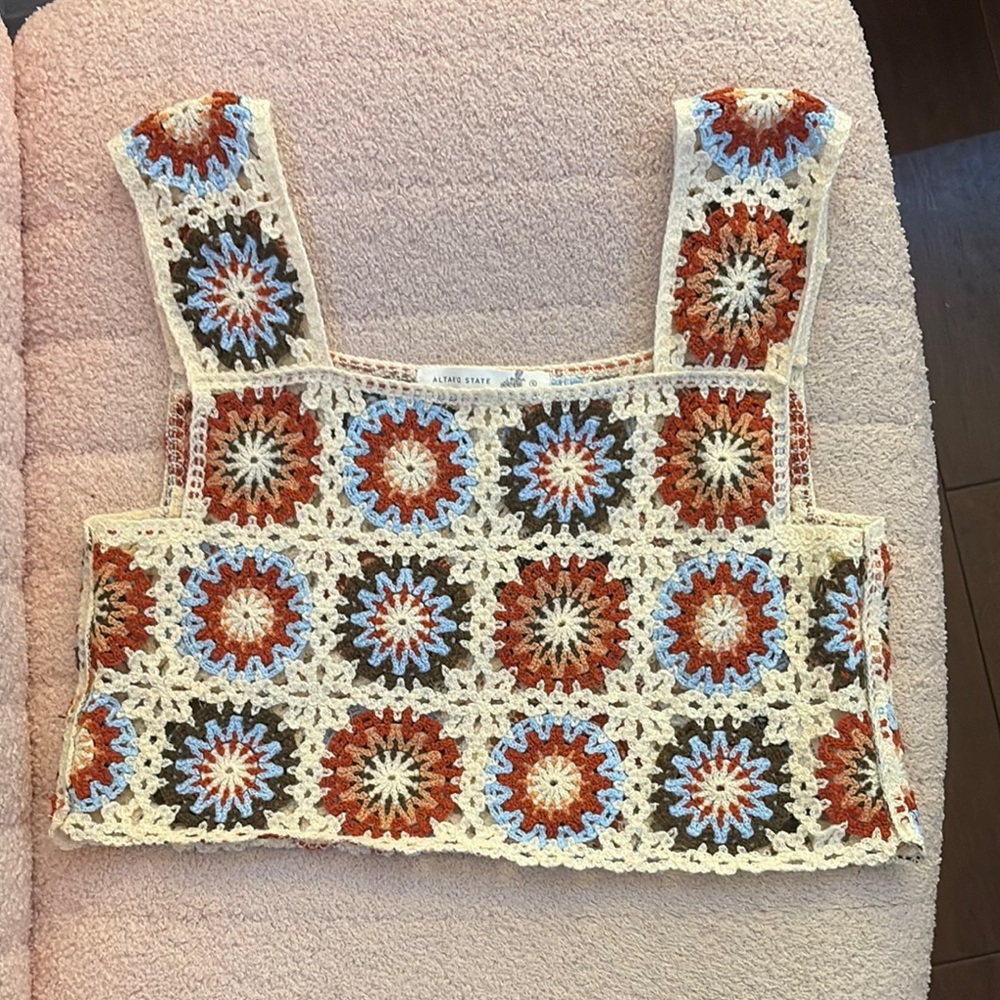 Altard State Crochet Patterned Top